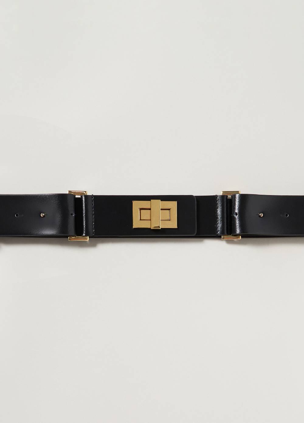 LES COPAINSCintura in vera pelle con monogramma Novità