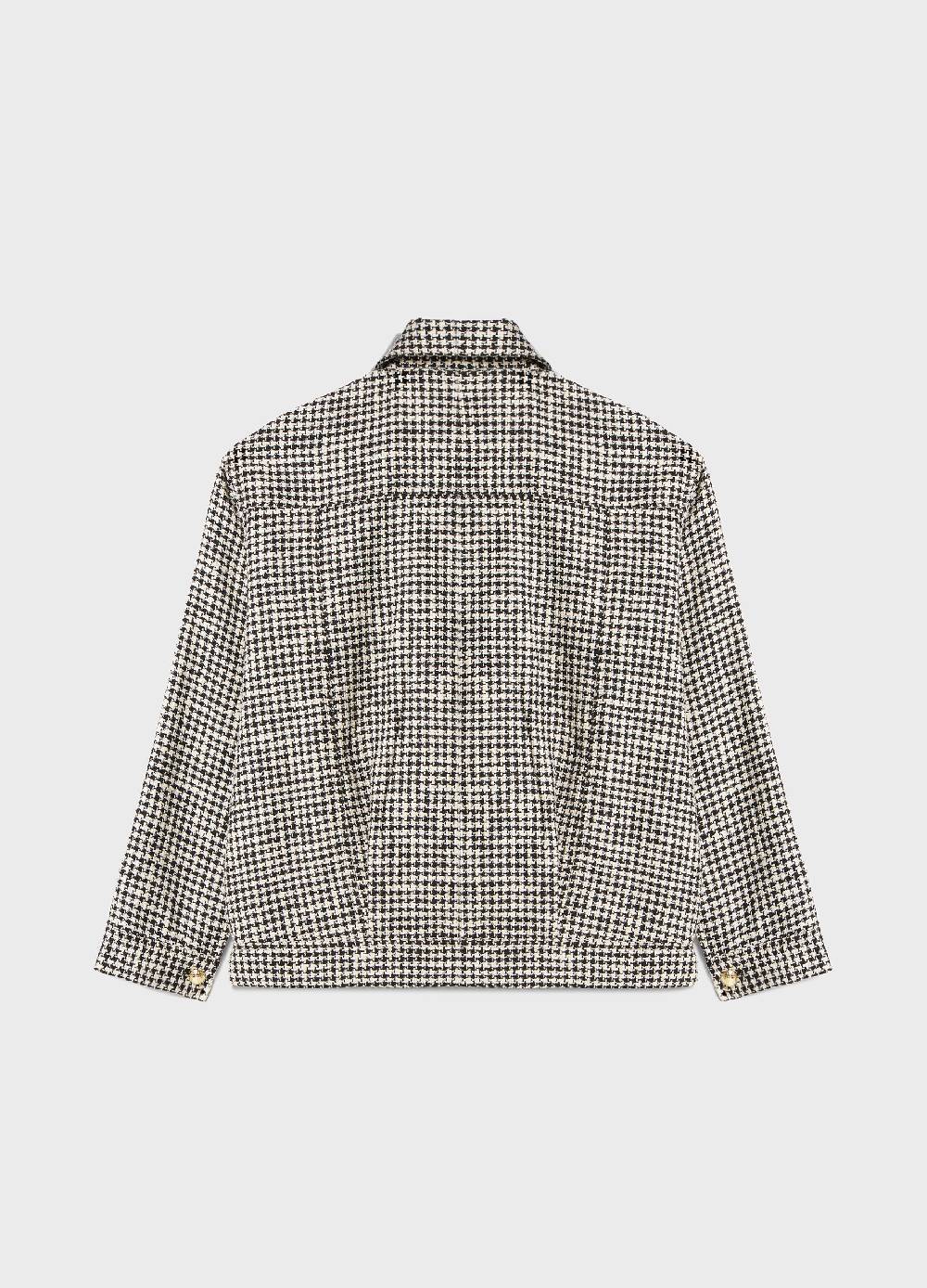 LES COPAINSChore jacket motivo pied de poule Outlet