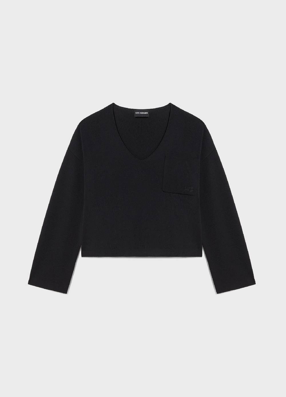 LES COPAINSMaglia tricot con scollo a V in misto viscosa Vendita Economica