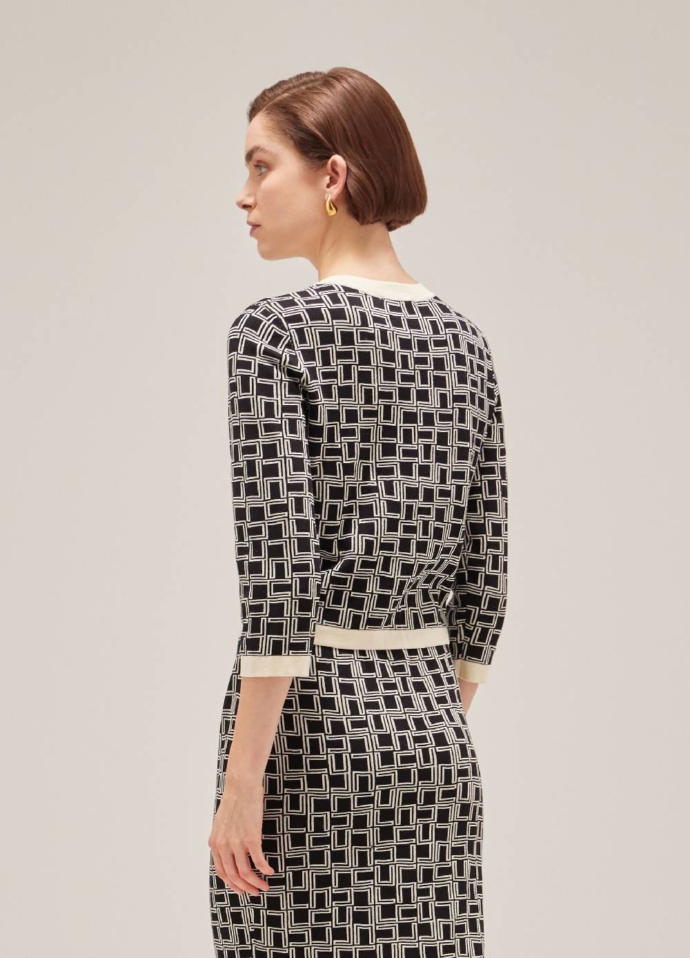 LES COPAINSCardigan tricot in puro cotone Italia
