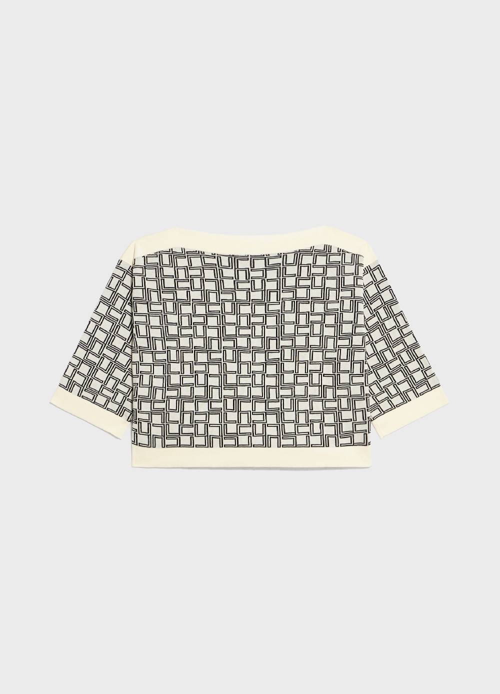 LES COPAINSMaglia tricot a maniche corte in puro cotone In Linea