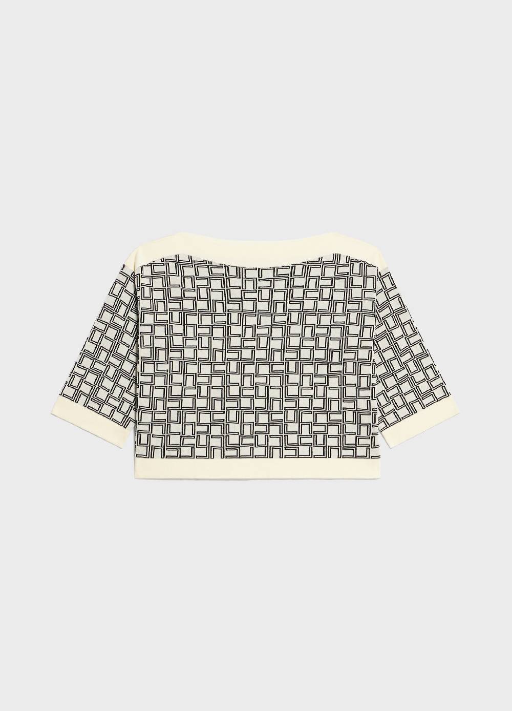 LES COPAINSMaglia tricot a maniche corte in puro cotone In Linea