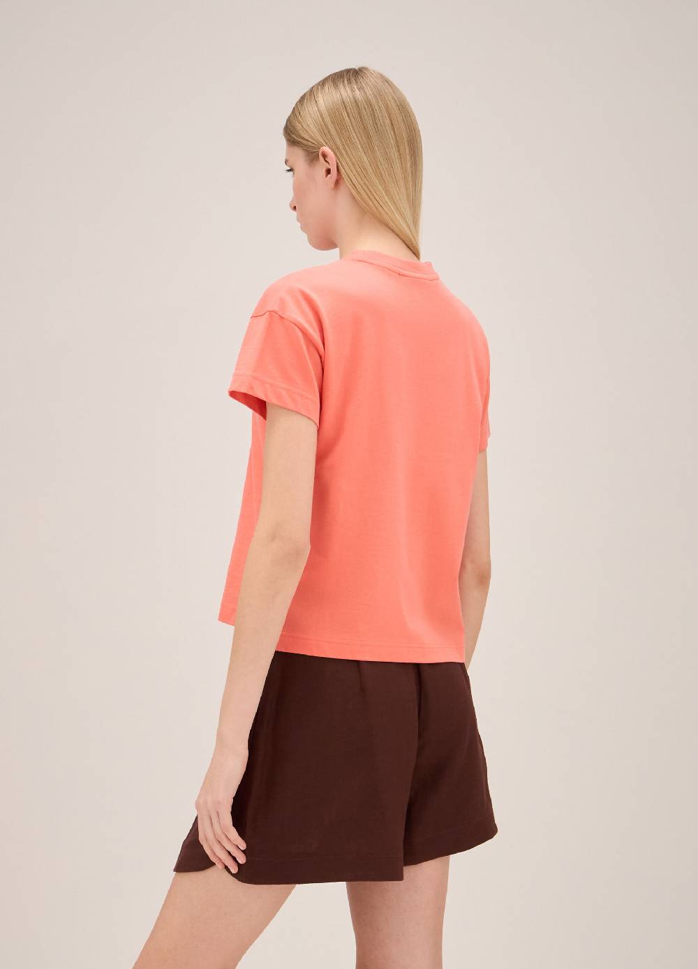 LES COPAINST-shirt in cotone con perline applicate Consegna Veloce