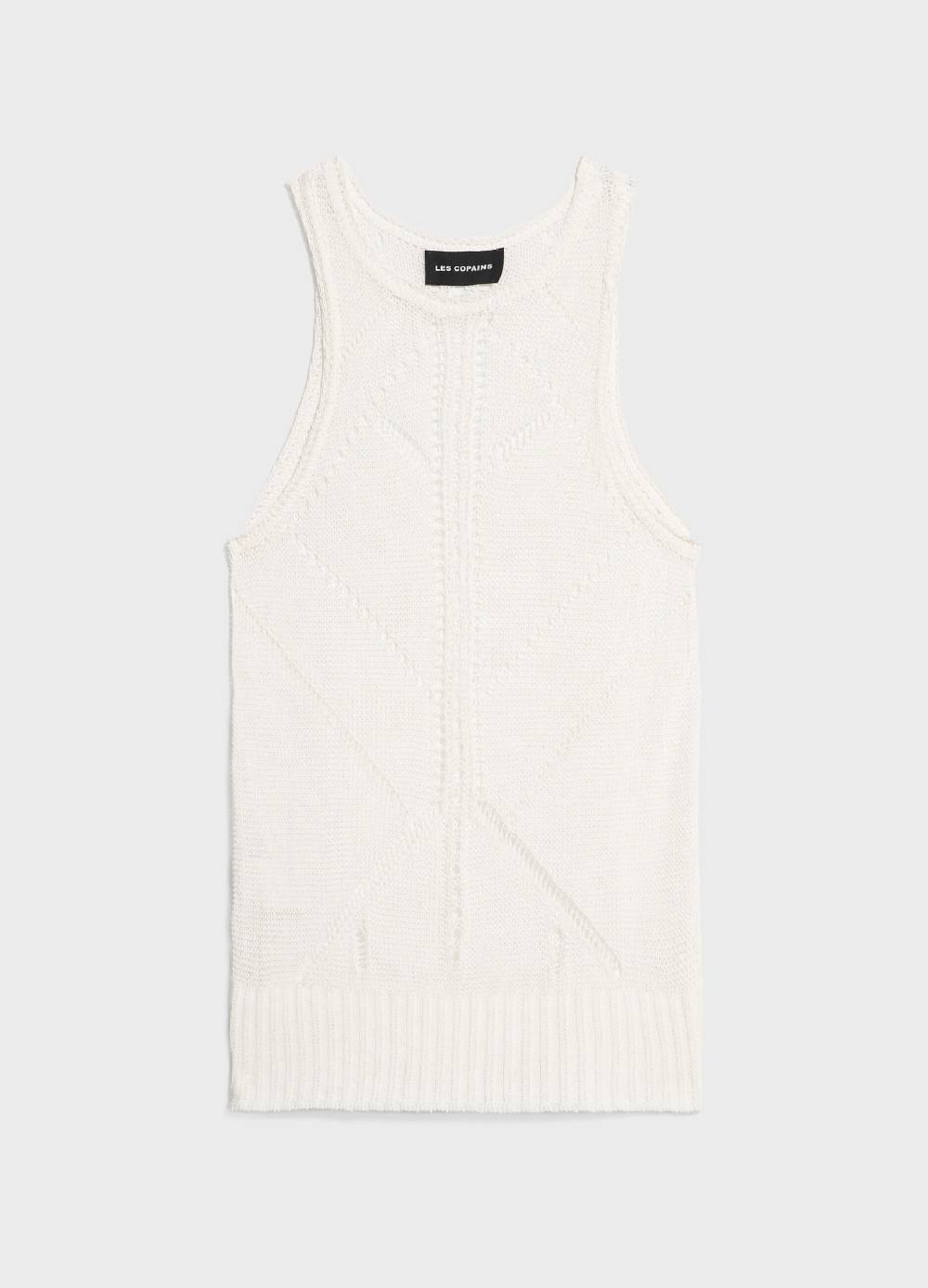 LES COPAINSCanotta tricot traforata Sconto