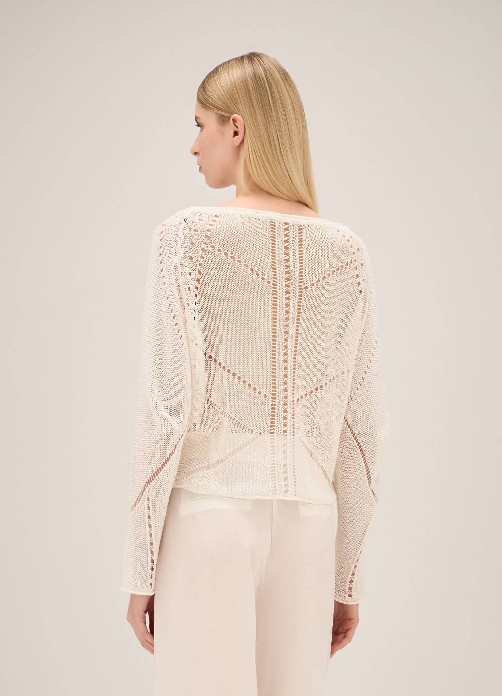 LES COPAINSMaglia tricot traforata Offerta