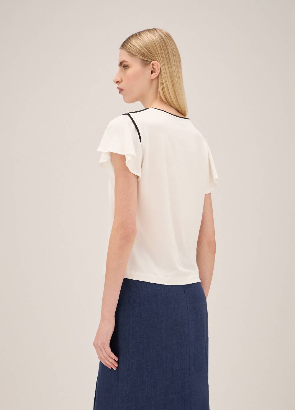 LES COPAINST-shirt con profili a contrasto Outlet