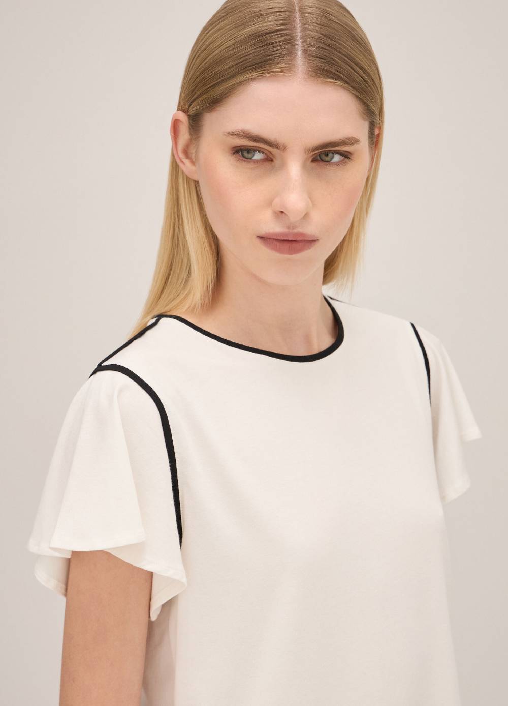 LES COPAINST-shirt con profili a contrasto Outlet