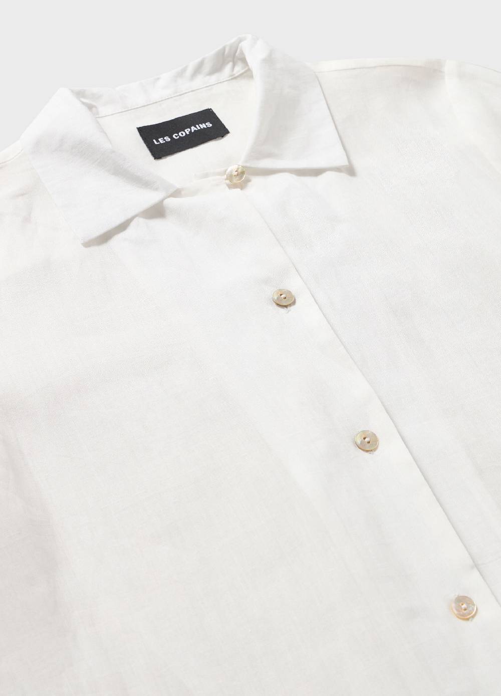 LES COPAINSMaxi abito a camicia in fibre naturali Negozio