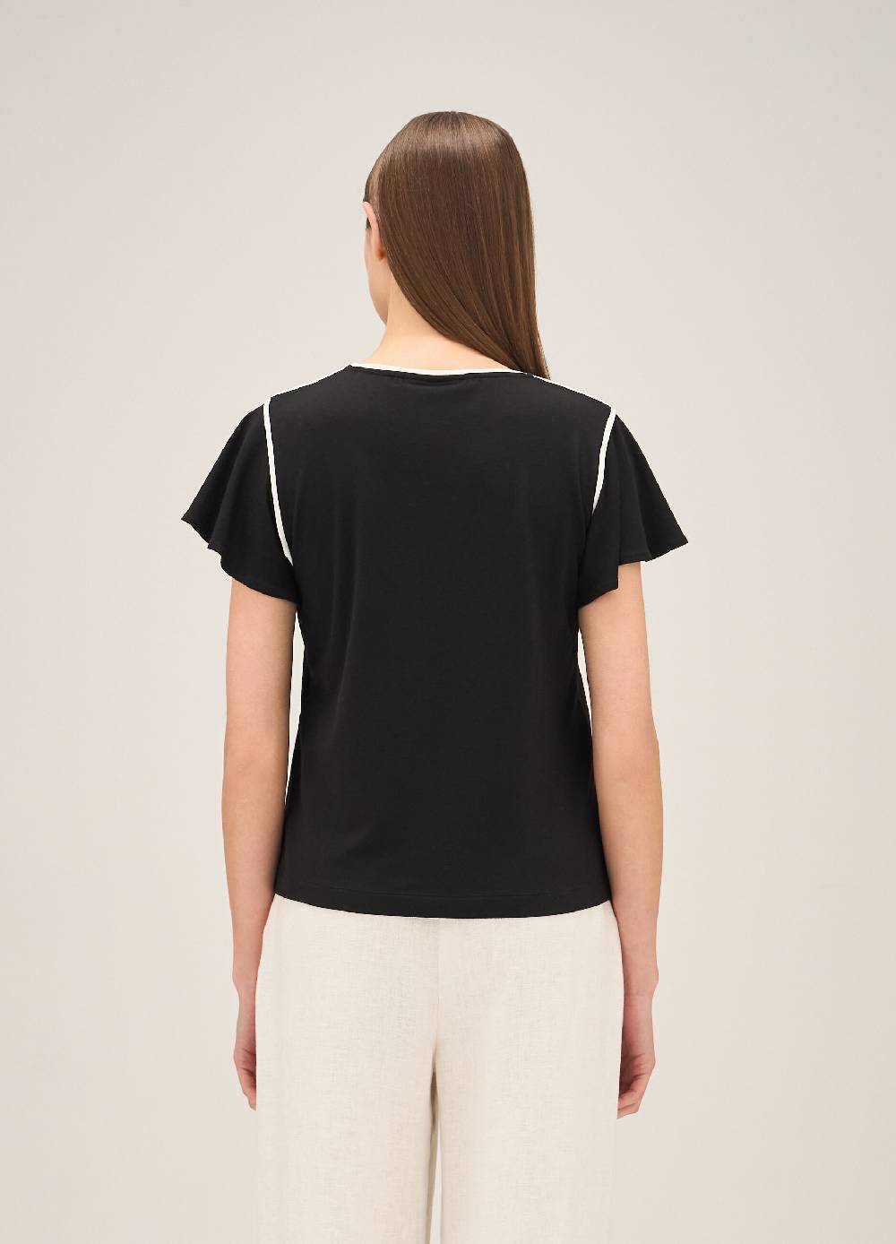 LES COPAINST-shirt con profili a contrasto In Saldo