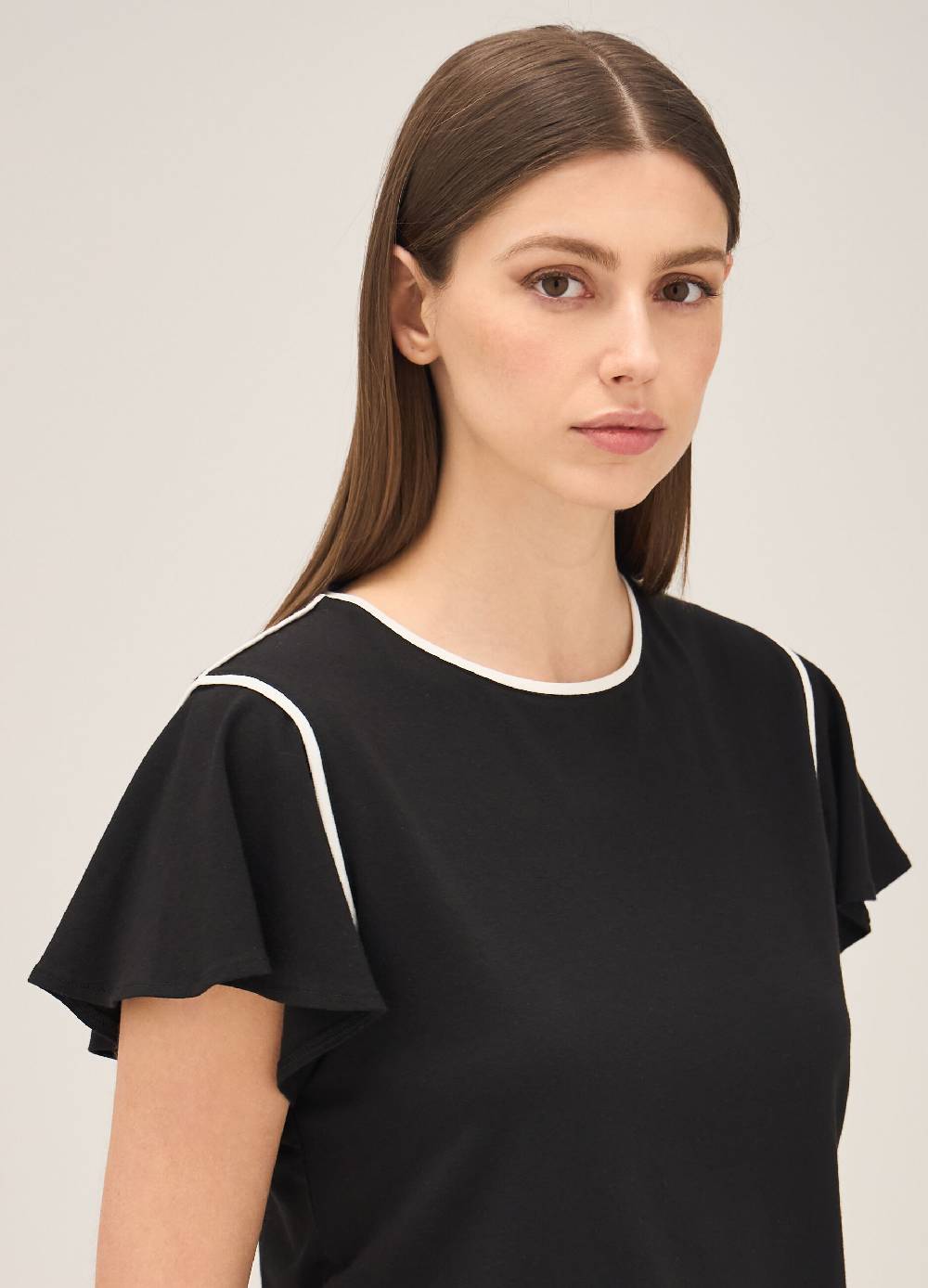 LES COPAINST-shirt con profili a contrasto In Saldo