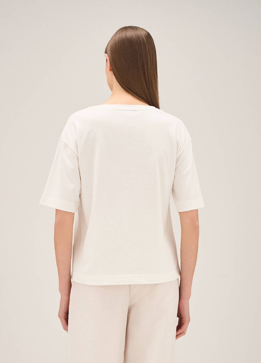 LES COPAINST-shirt con lettering glitter Nuova