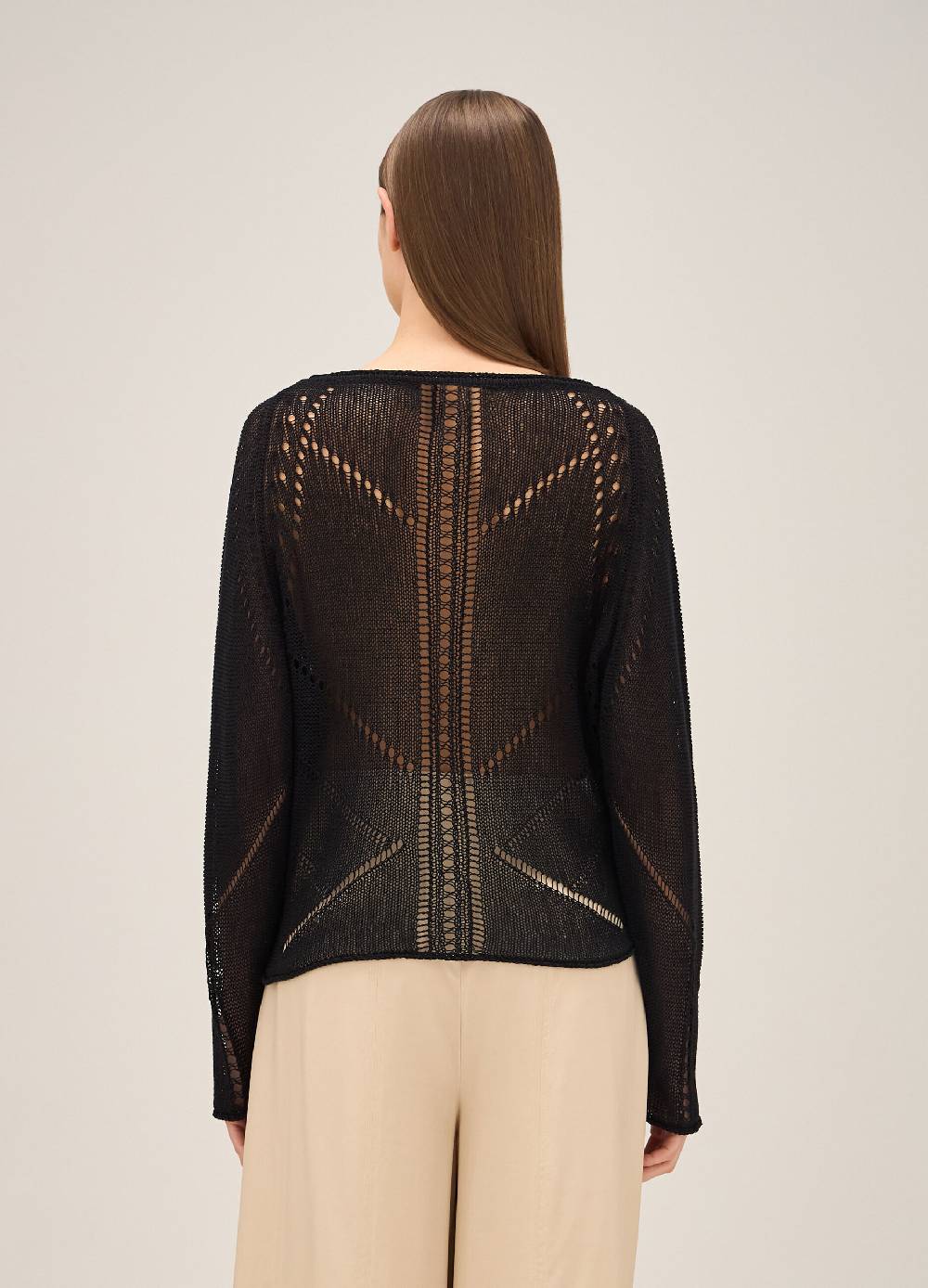LES COPAINSMaglia tricot traforata Italy
