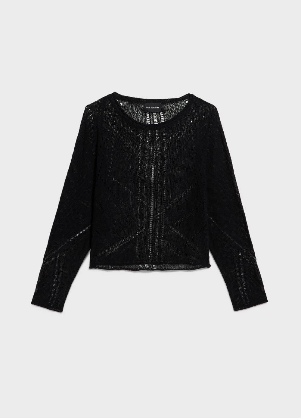 LES COPAINSMaglia tricot traforata Italy