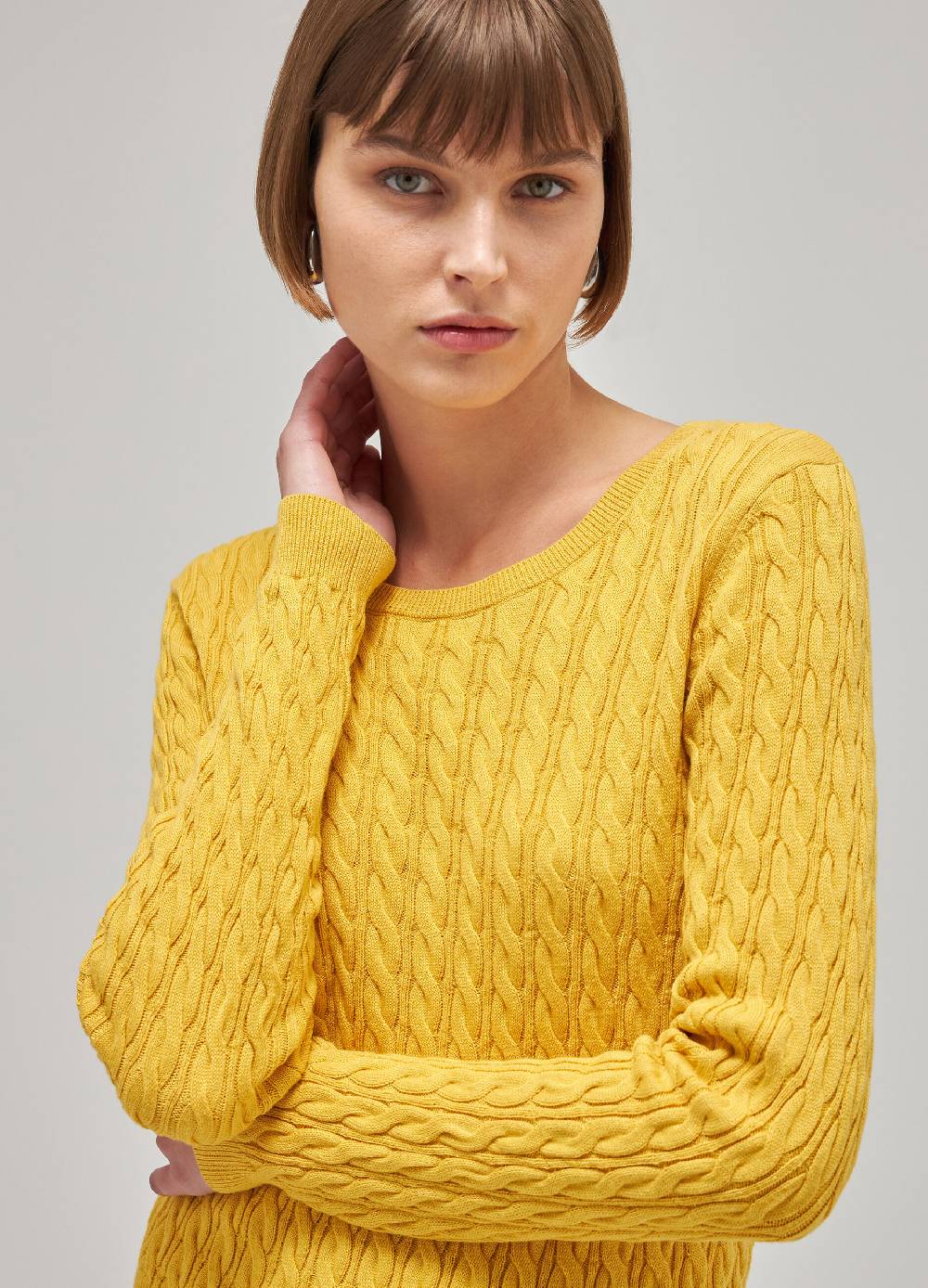 LES COPAINSMaglione tricot in cotone e seta Sconto