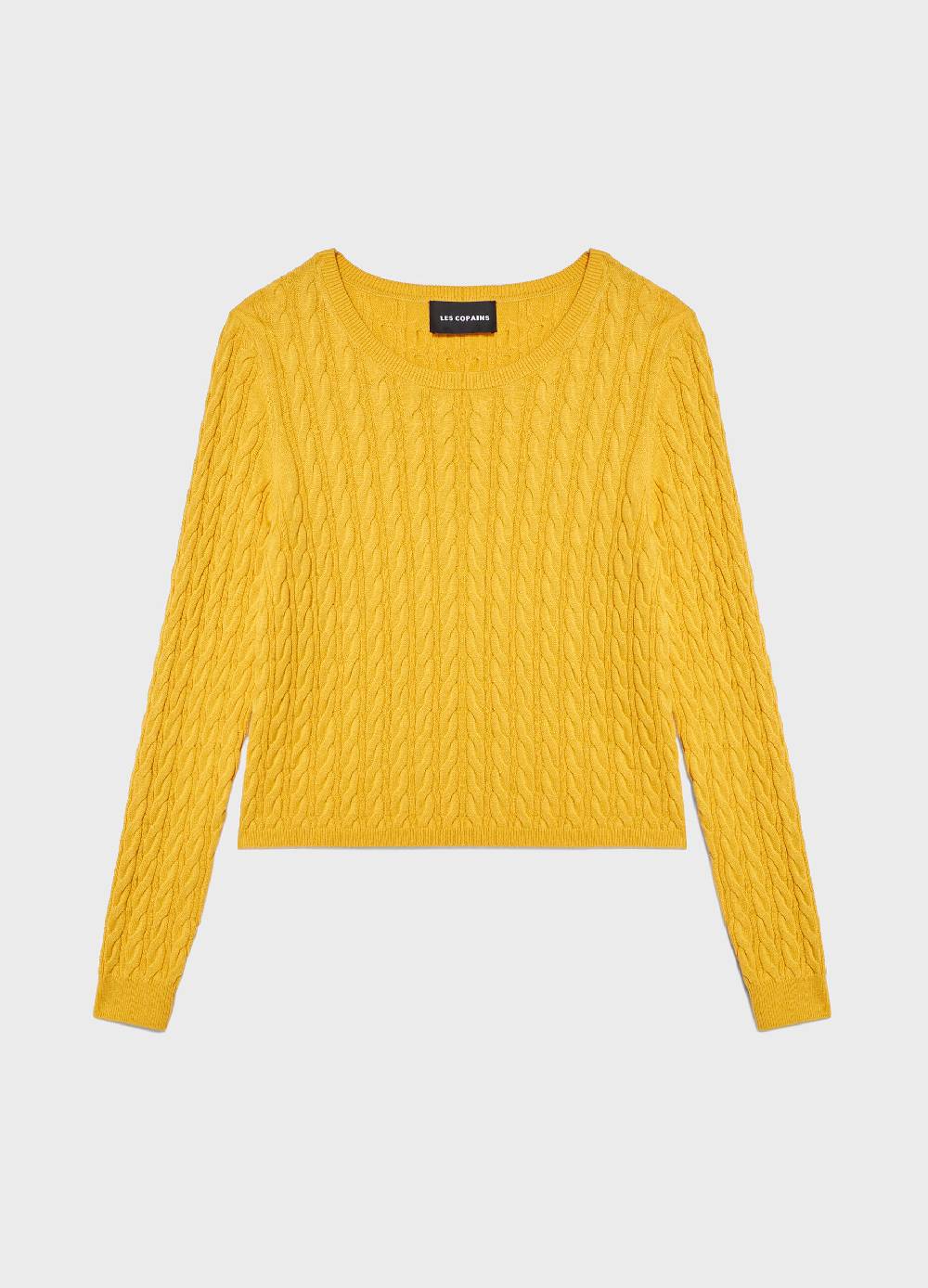 LES COPAINSMaglione tricot in cotone e seta Sconto