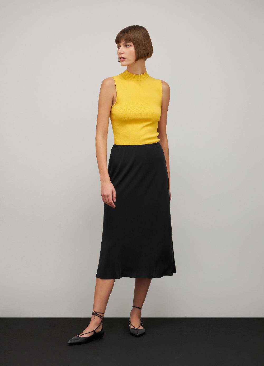 LES COPAINSTop tricot collo alto in misto viscosa Economico