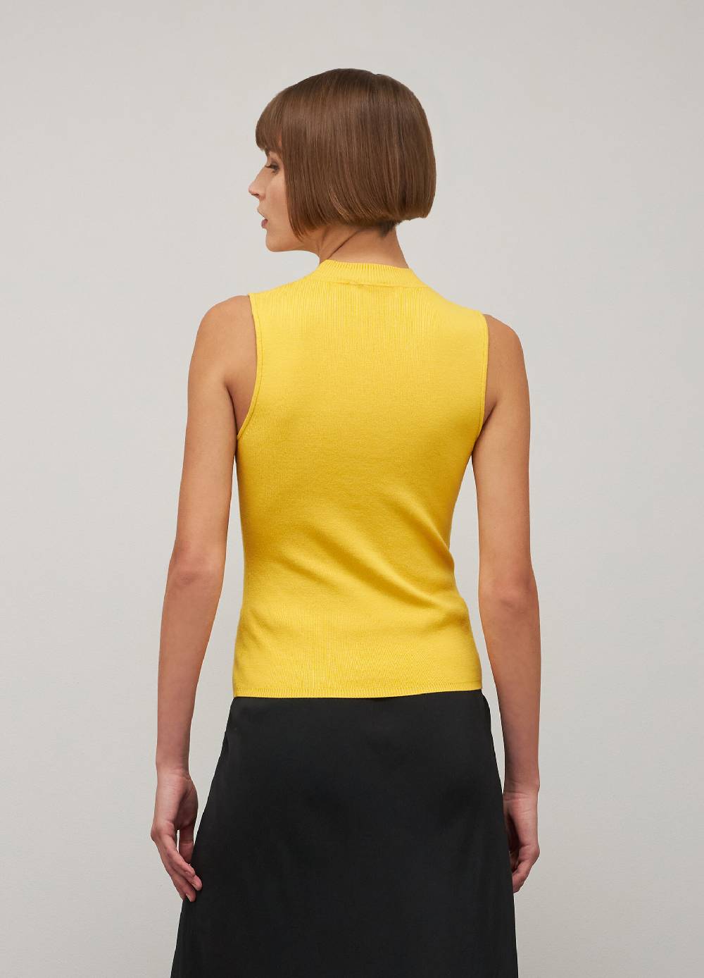 LES COPAINSTop tricot collo alto in misto viscosa Economico