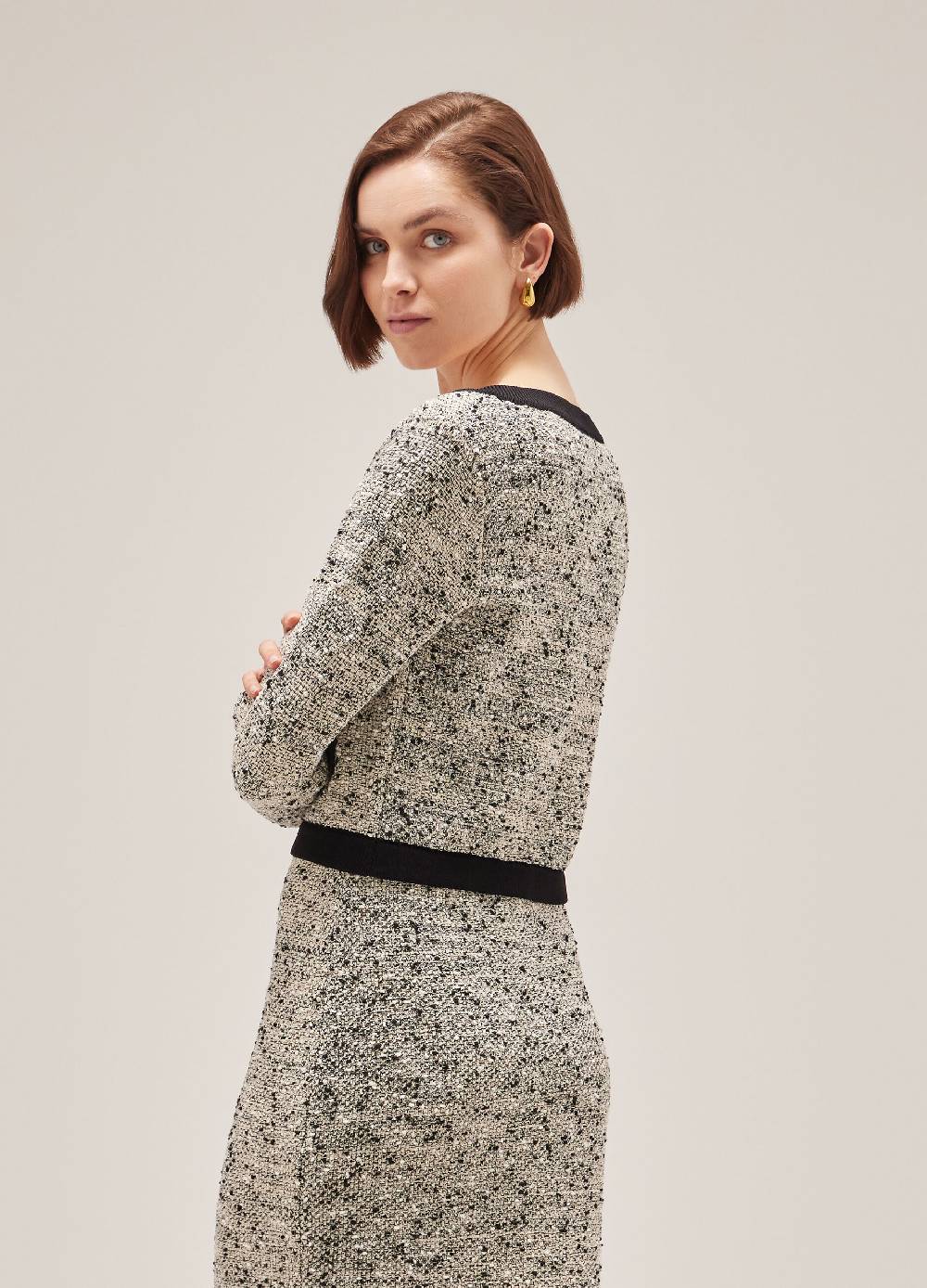 LES COPAINSCardigan tricot effetto bouclé Negozio