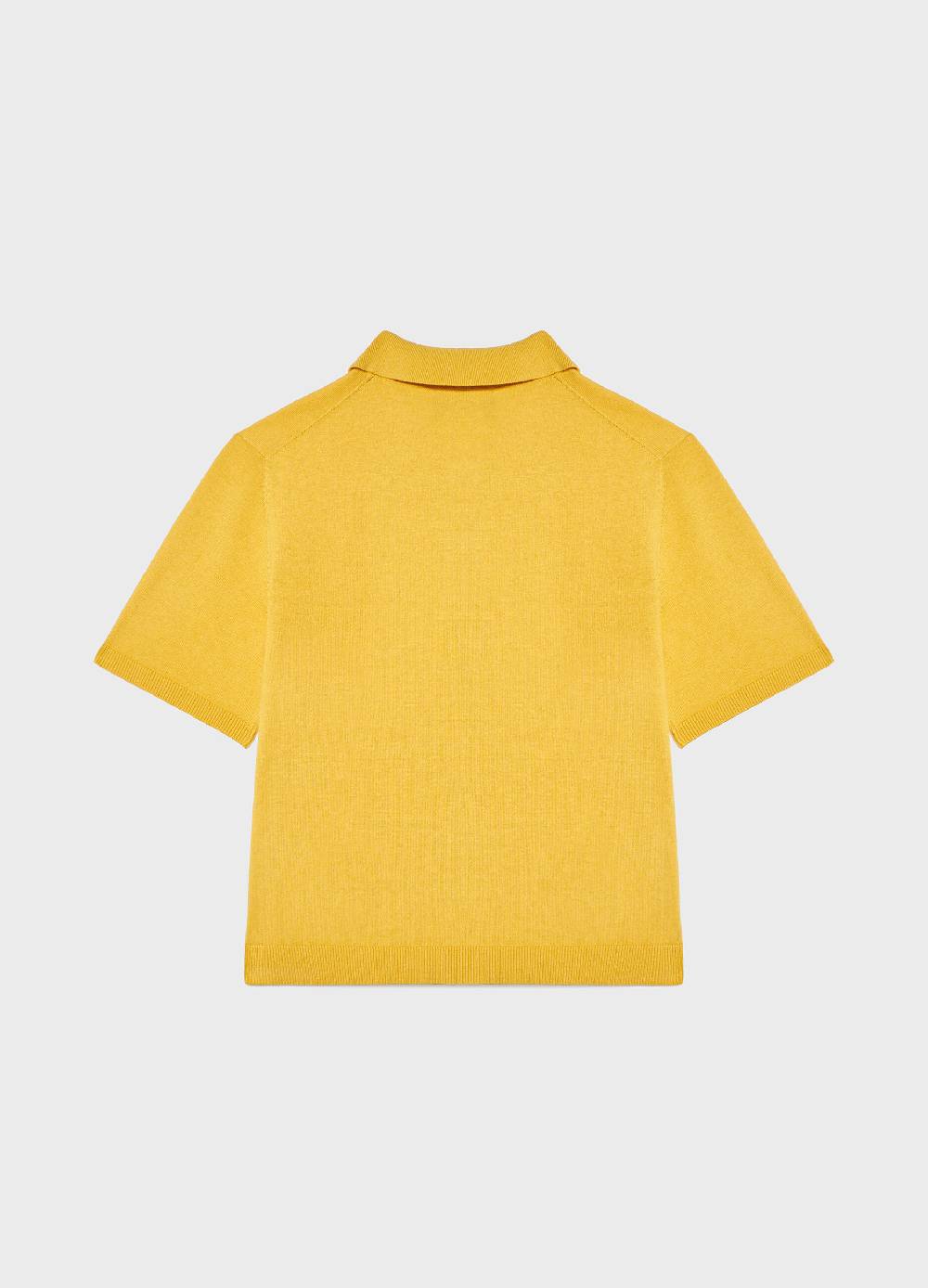 LES COPAINSPolo tricot a maniche corte in cotone e seta In Saldo