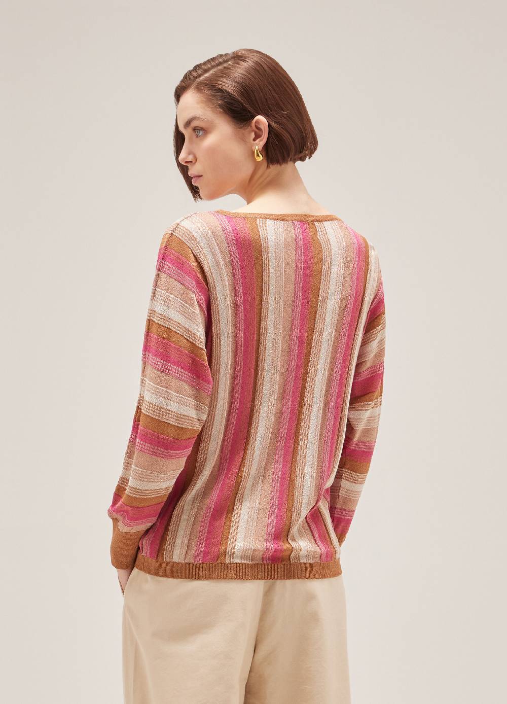 LES COPAINSMaglione tricot a righe Vendita
