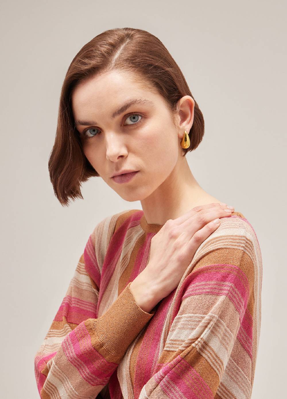 LES COPAINSMaglione tricot a righe Vendita