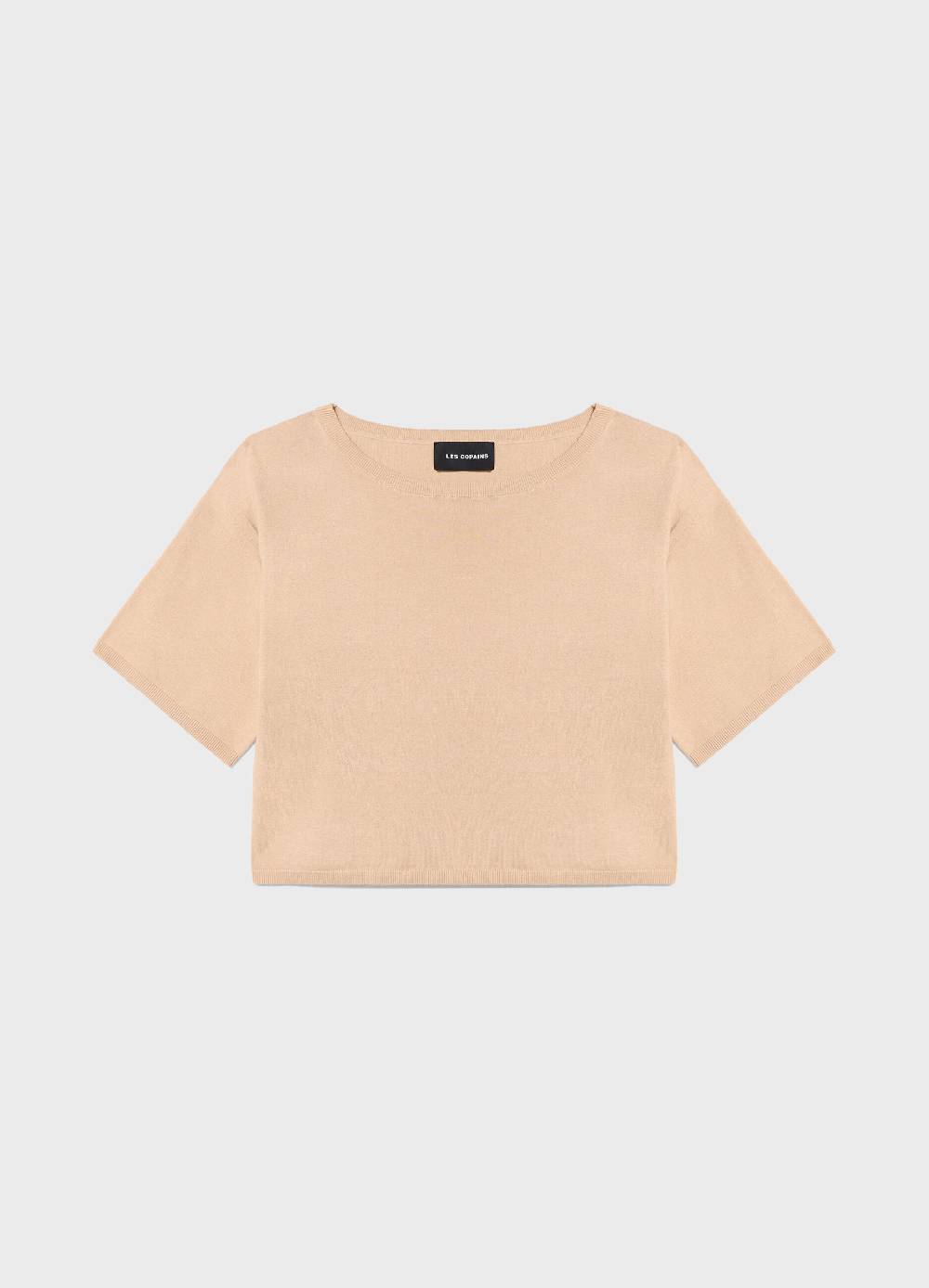 LES COPAINSMaglia tricot a maniche corte in seta e cotone Promozione