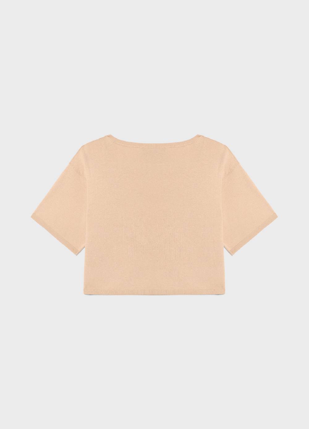 LES COPAINSMaglia tricot a maniche corte in seta e cotone Promozione