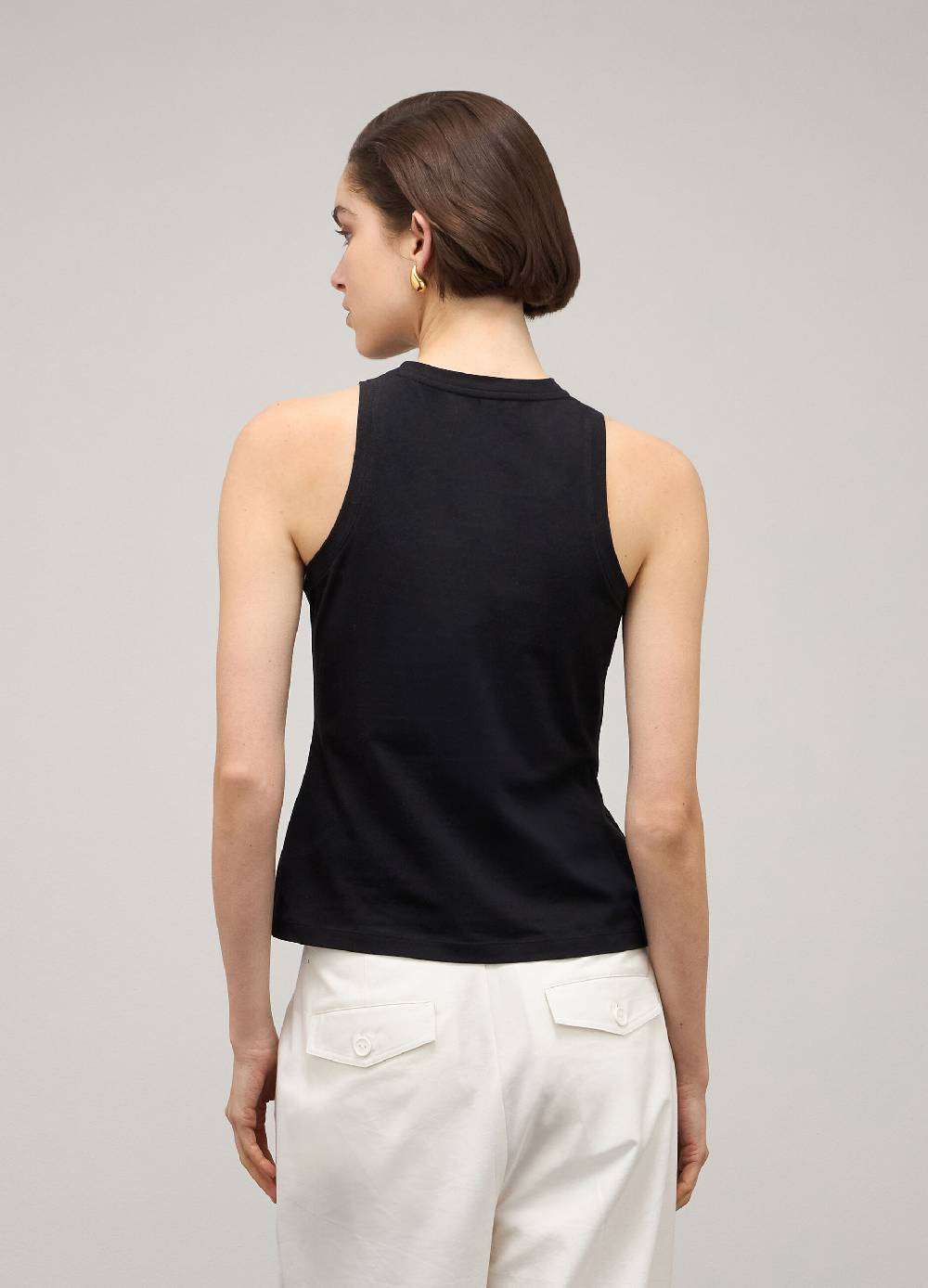 LES COPAINSTop smanicato in cotone stretch Pezzi Unici