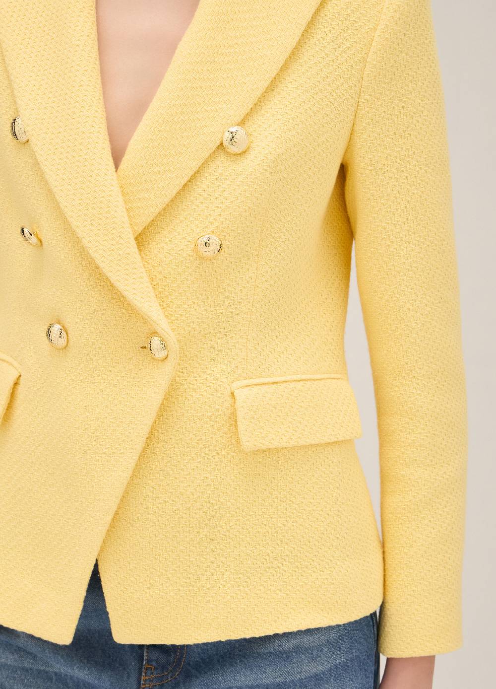 LES COPAINSBlazer doppiopetto in misto cotone Negozi Online