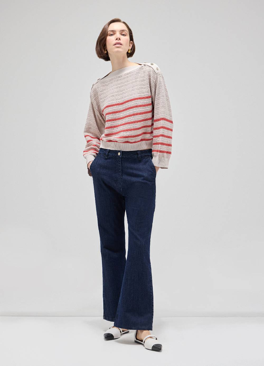 LES COPAINSMaglione tricot mix di punti Promozione Limitata