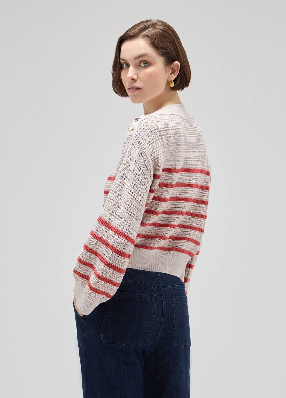 LES COPAINSMaglione tricot mix di punti Promozione Limitata
