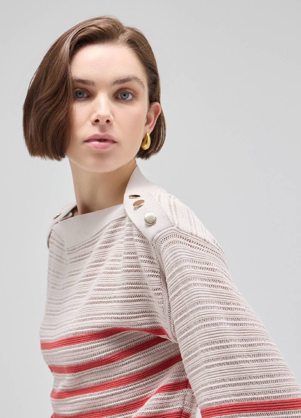 LES COPAINSMaglione tricot mix di punti Promozione Limitata