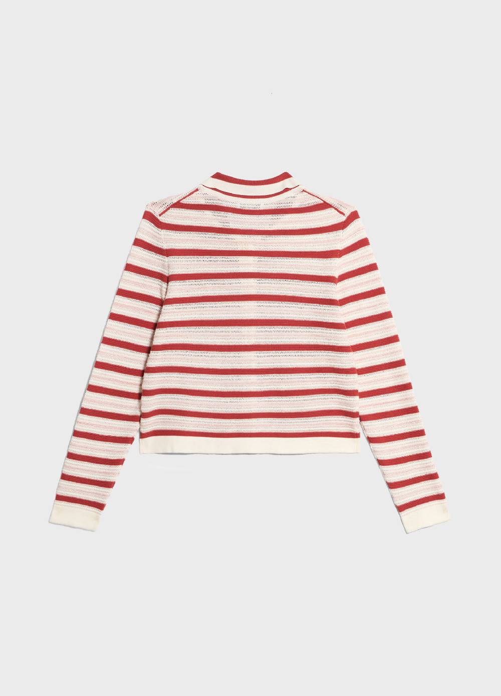 LES COPAINSCardigan tricot in cotone a righe Fino Al -60%