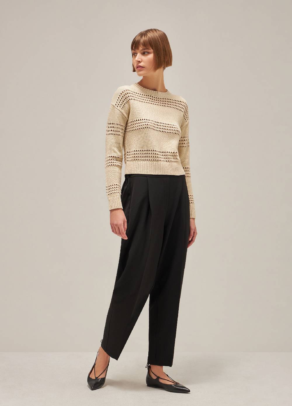 LES COPAINSMaglione tricot in seta e cotone Online