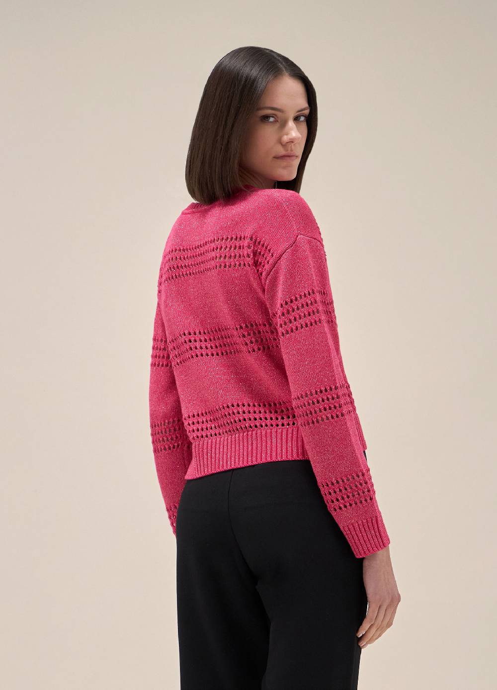 LES COPAINSMaglione tricot in seta e cotone Outlet