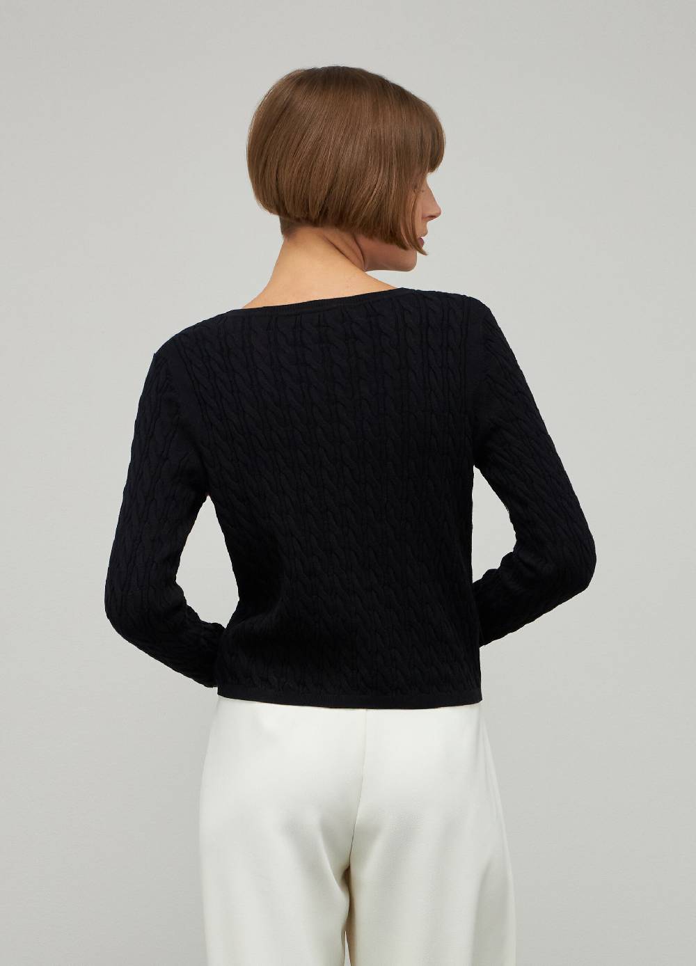 LES COPAINSMaglione tricot in cotone e seta In Vendita