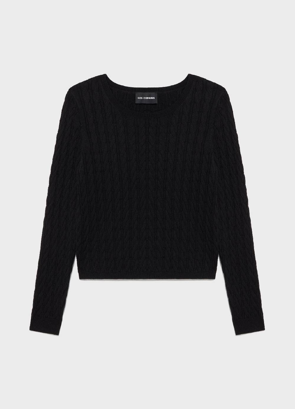 LES COPAINSMaglione tricot in cotone e seta In Vendita