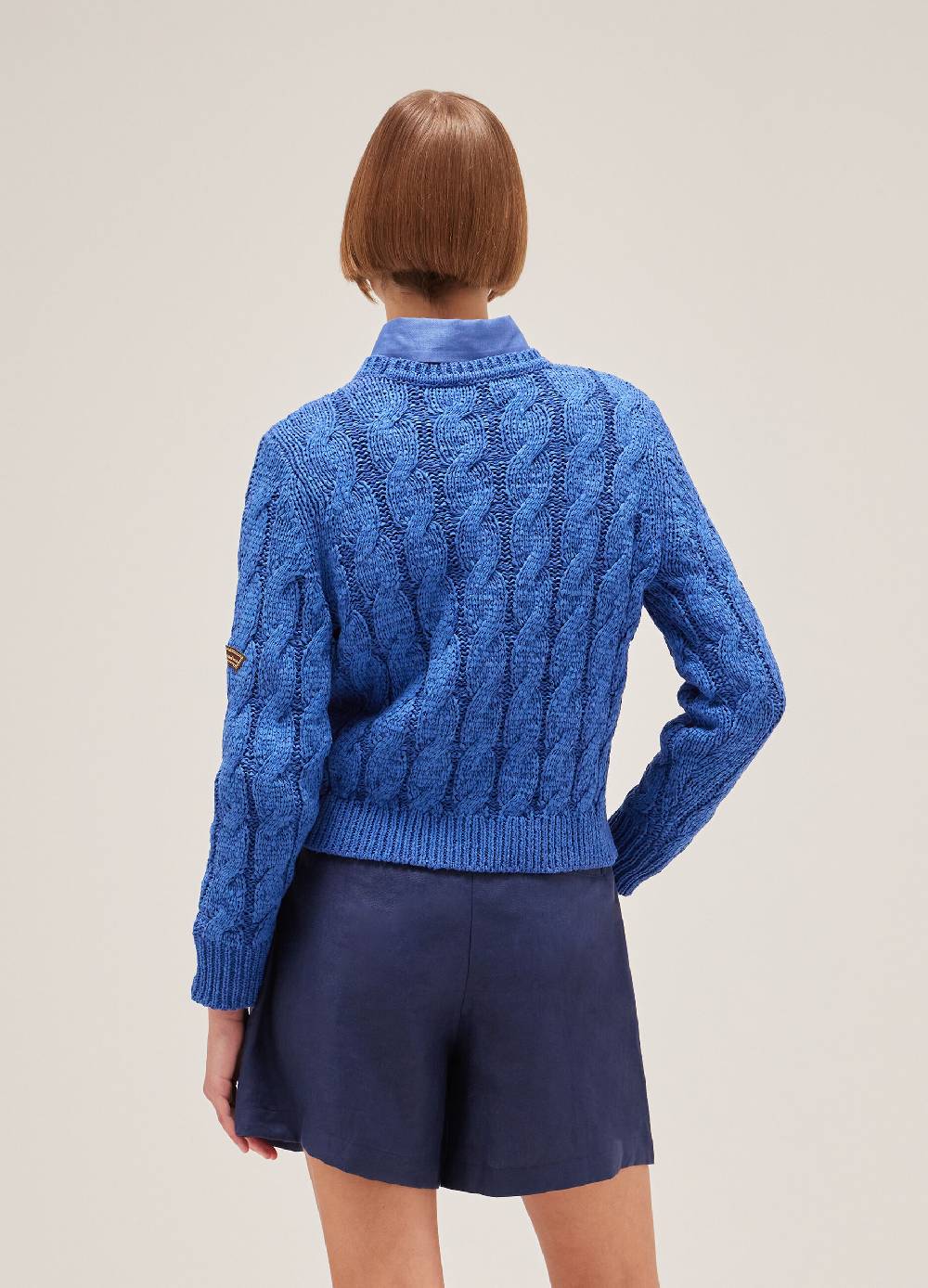 LES COPAINSMaglione tricot a trecce Hotsell