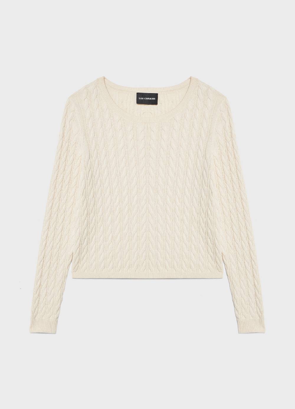 LES COPAINSMaglione tricot in cotone e seta Vendita Calda