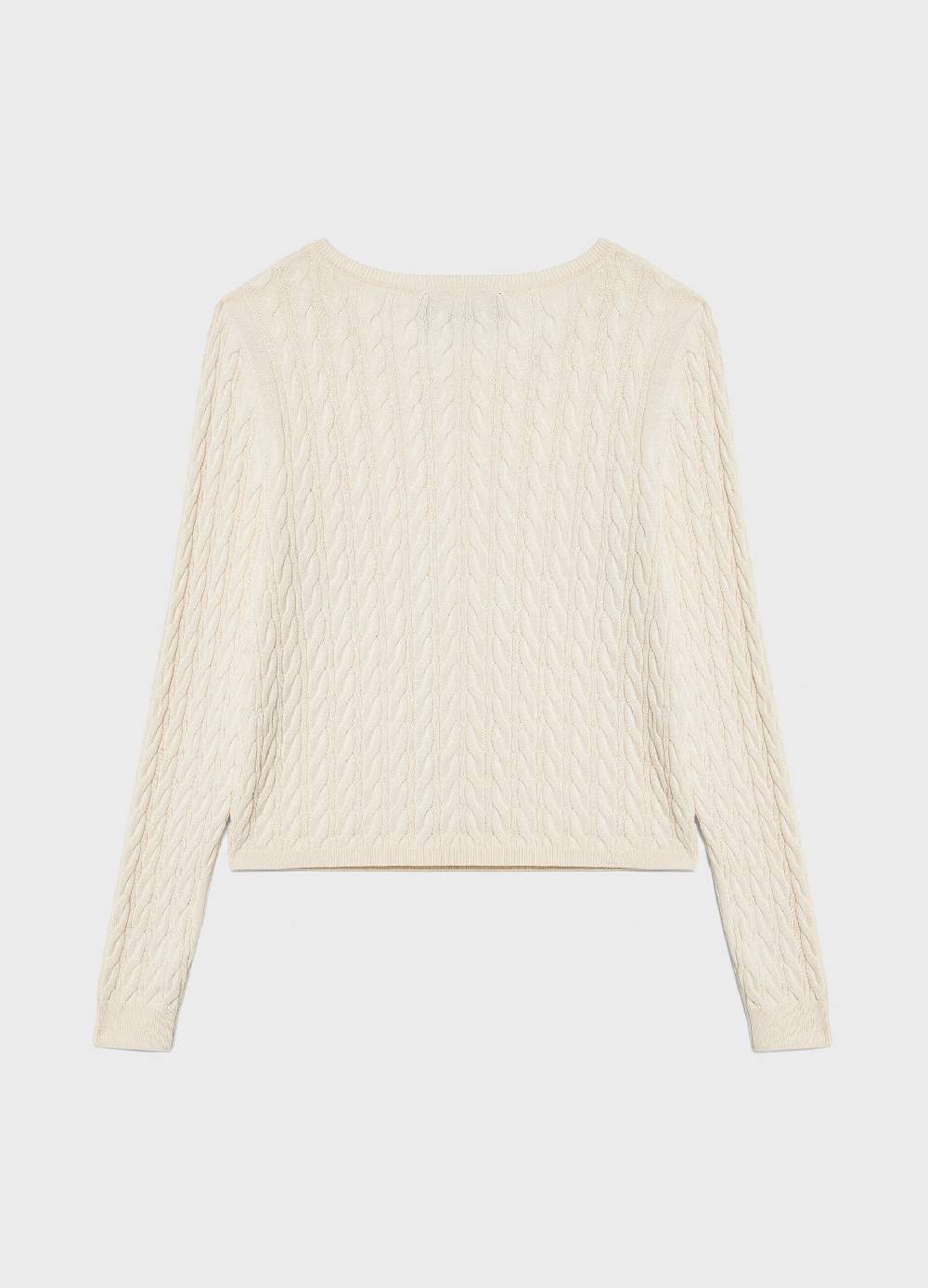 LES COPAINSMaglione tricot in cotone e seta Vendita Calda