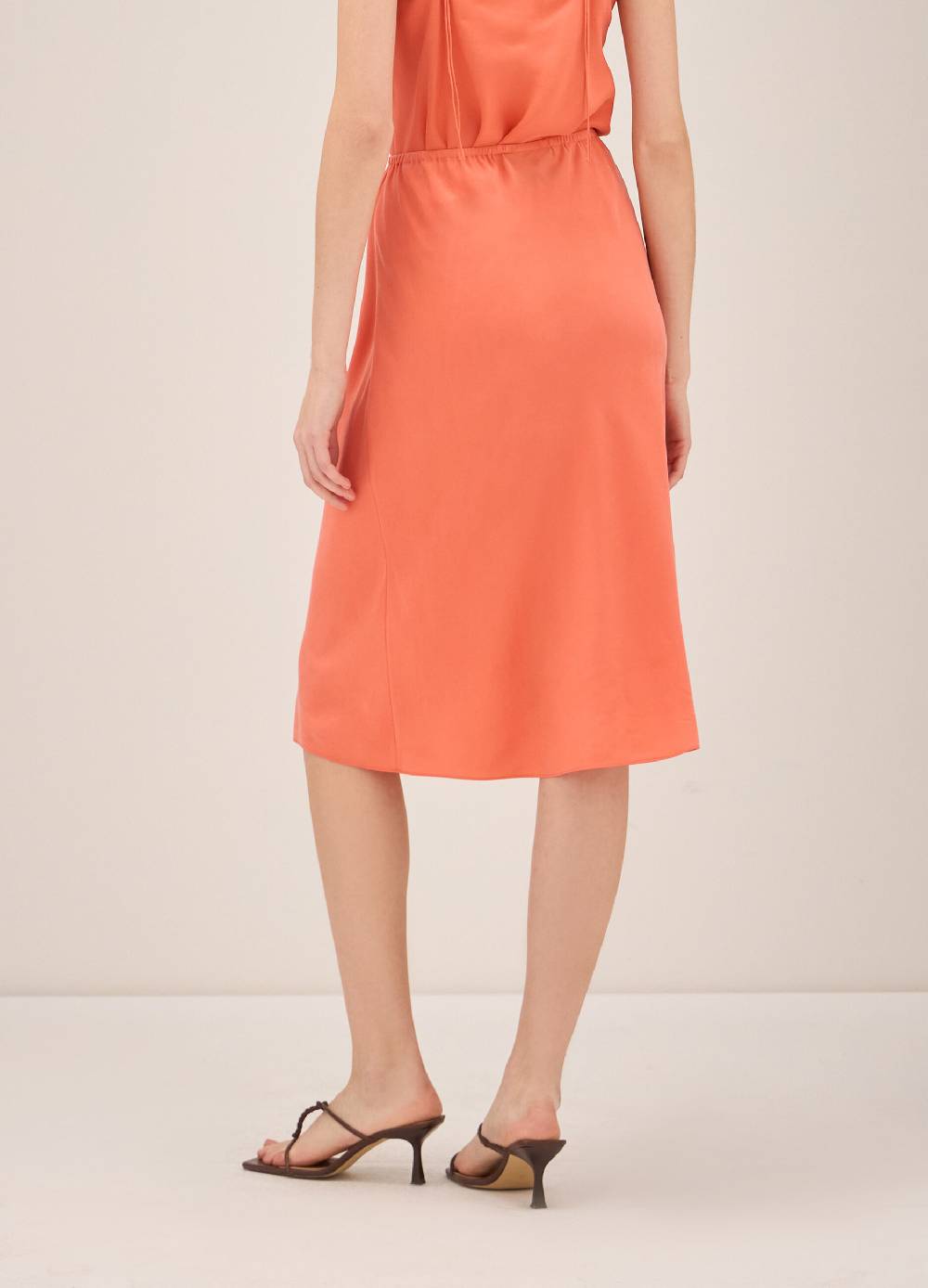 LES COPAINSGonna midi in pura seta Moda