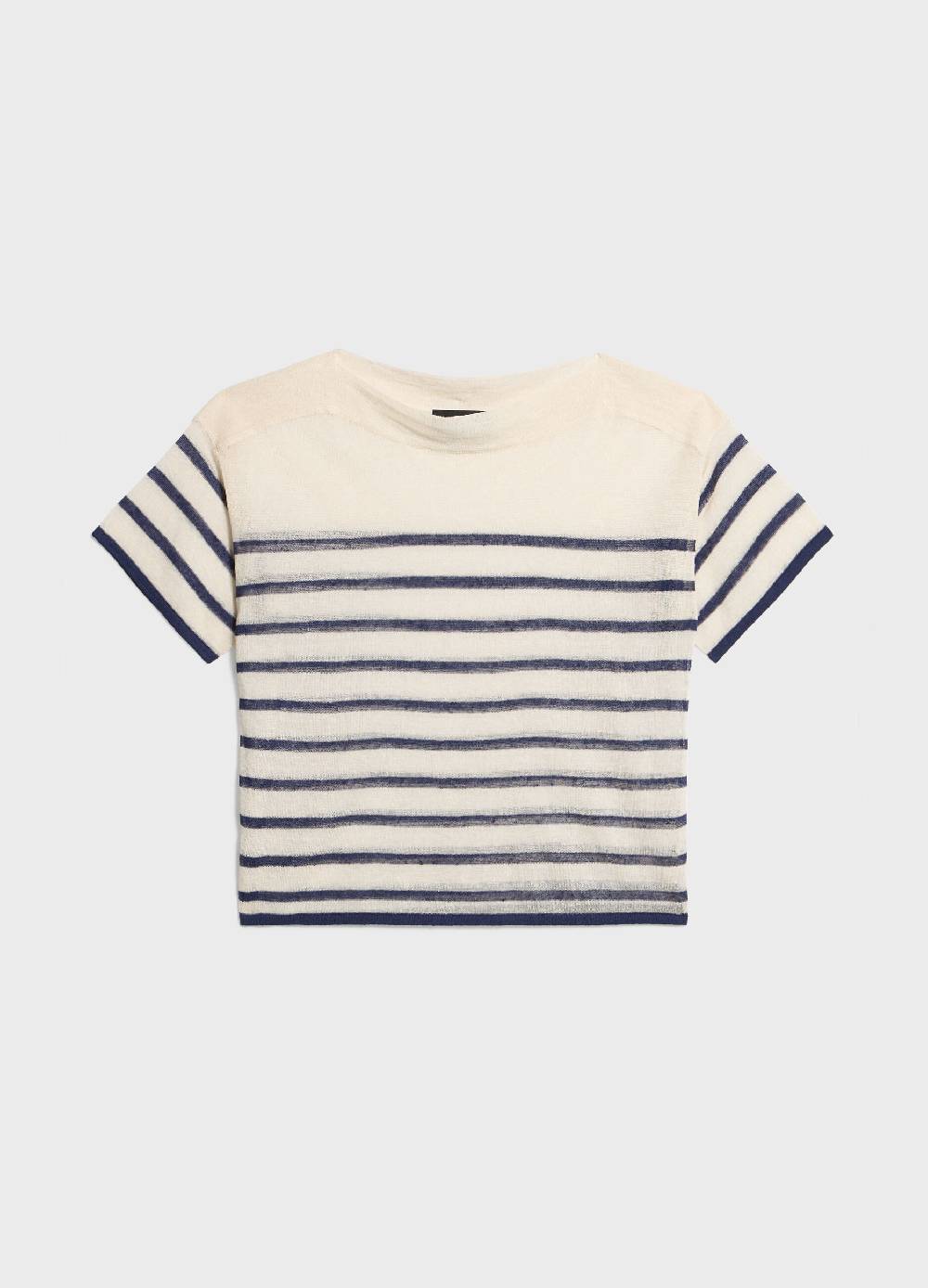 LES COPAINSMaglia tricot a righe misto lino 2025