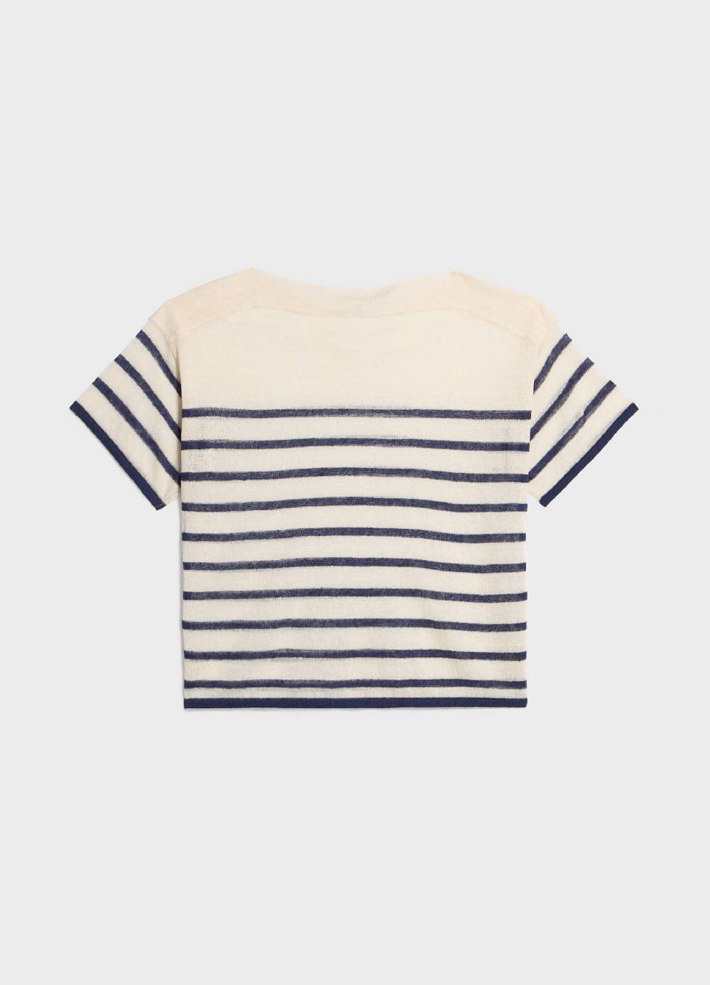 LES COPAINSMaglia tricot a righe misto lino 2025