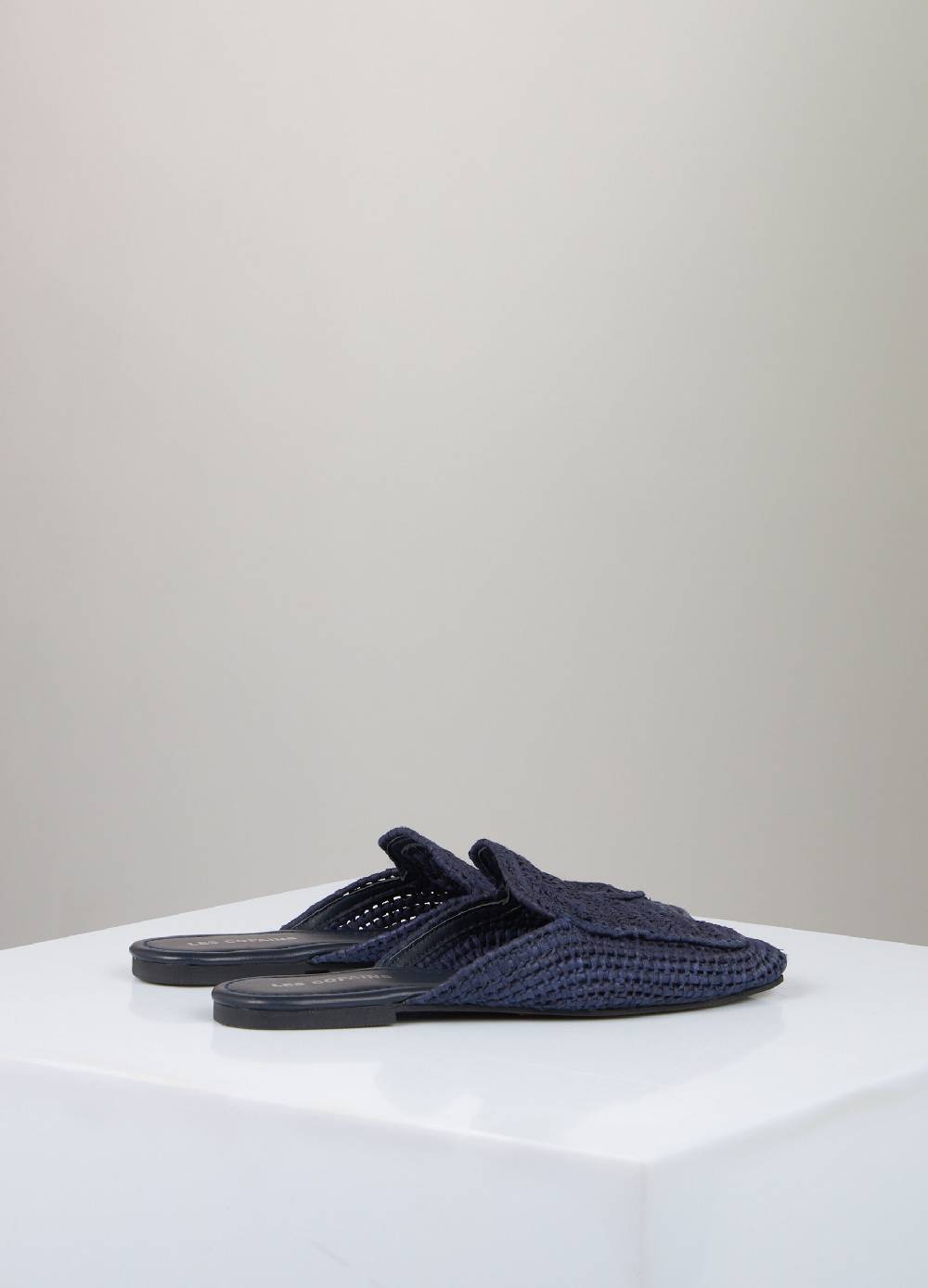 LES COPAINSMule mocassino in rafia intrecciata Qualità