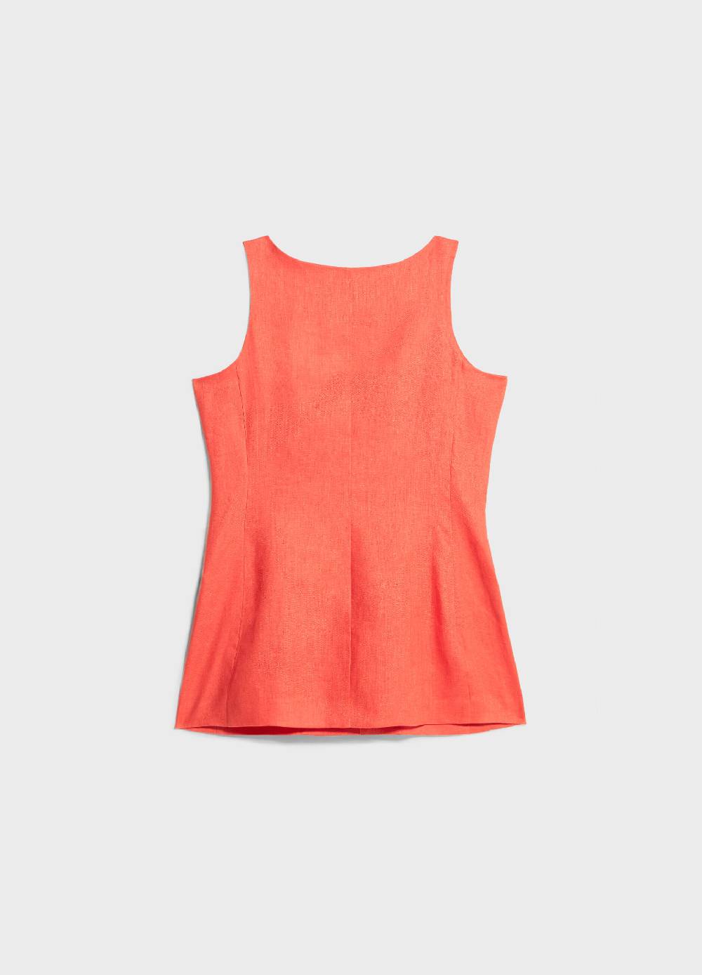 LES COPAINSGilet lungo in puro lino Negozi Online