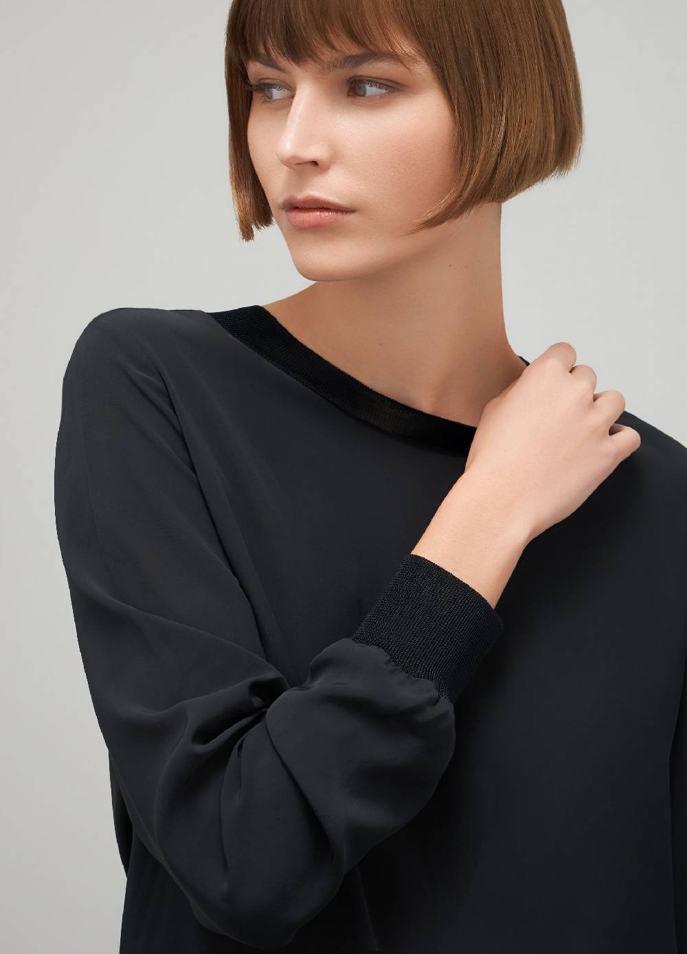 LES COPAINSBlusa girocollo in viscosa Acquista Ora