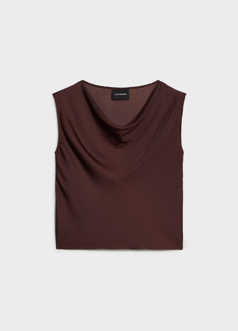 LES COPAINSTop smanicato con drappeggio Presa