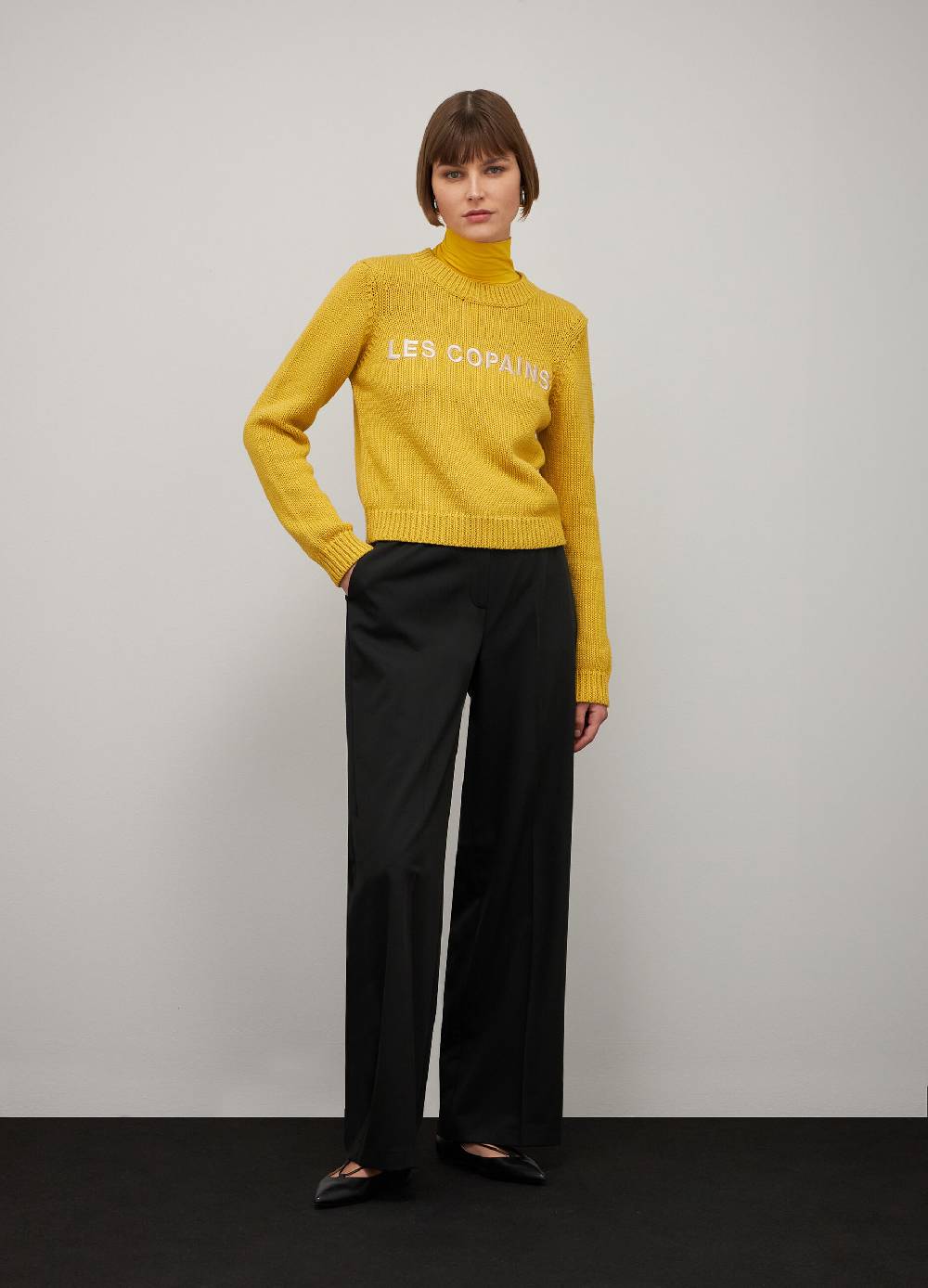 LES COPAINSMaglione tricot in puro cotone Outlet