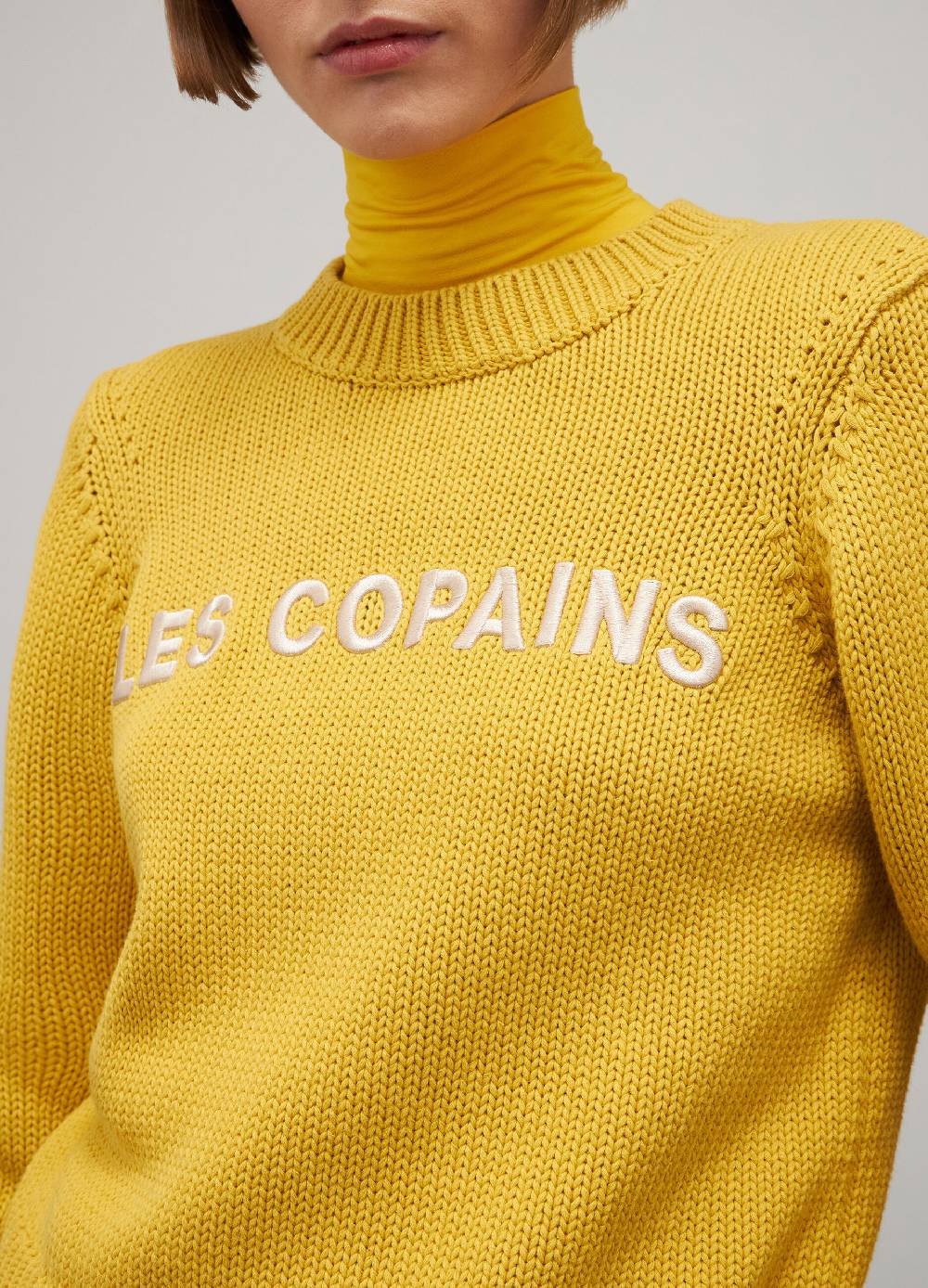 LES COPAINSMaglione tricot in puro cotone Outlet
