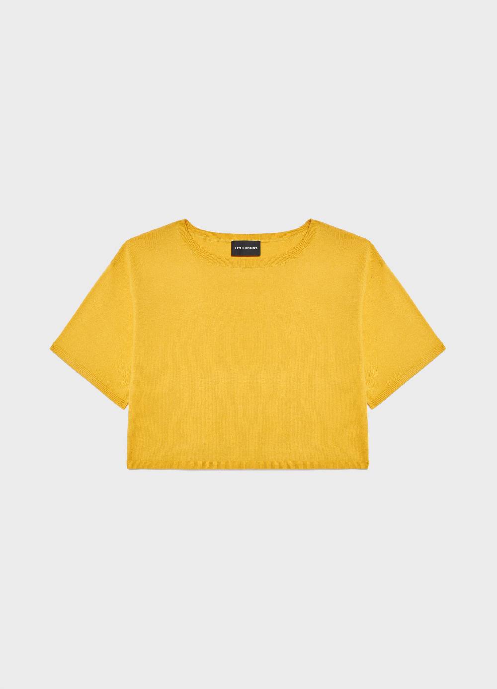 LES COPAINSMaglia tricot a maniche corte in seta e cotone Hotsell